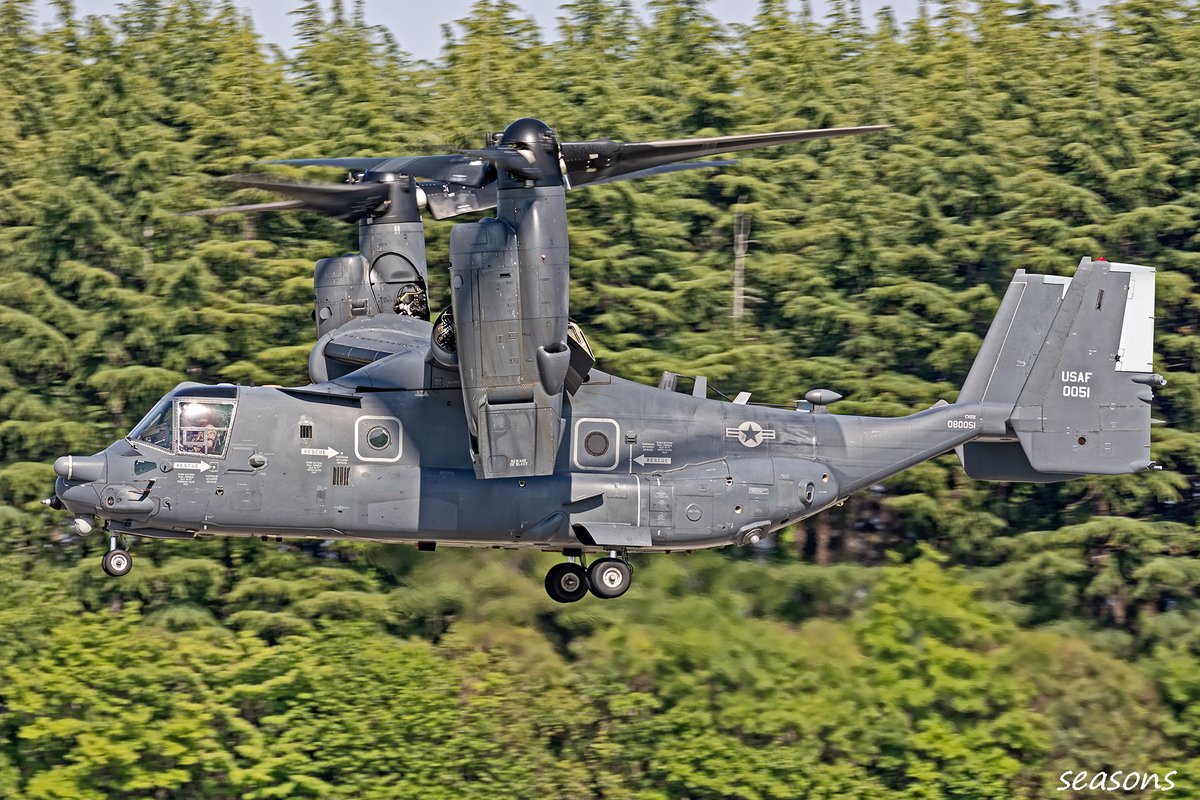 2026/5/16 TY 353SOG CV-22B 08-0051 オスプレイのデモだけ撮影して