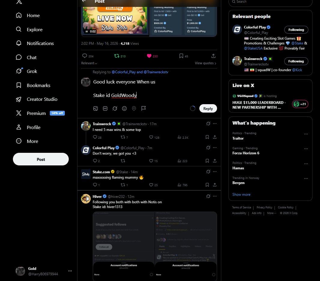 Gold tweet media