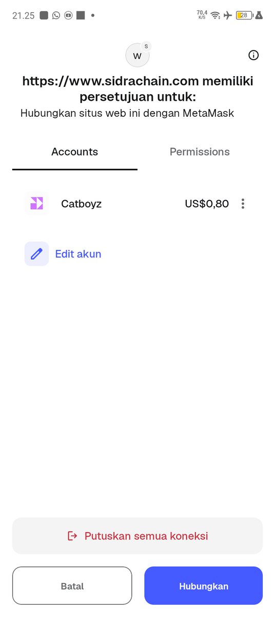 cts_best's tweet photo. @sidrachain Bad update linked external wallet,my wallet Linked but always back to connect wallet.. if i used Sidra application it no read metamask in my phone 😡 https://t.co/OLNJMhLZCe