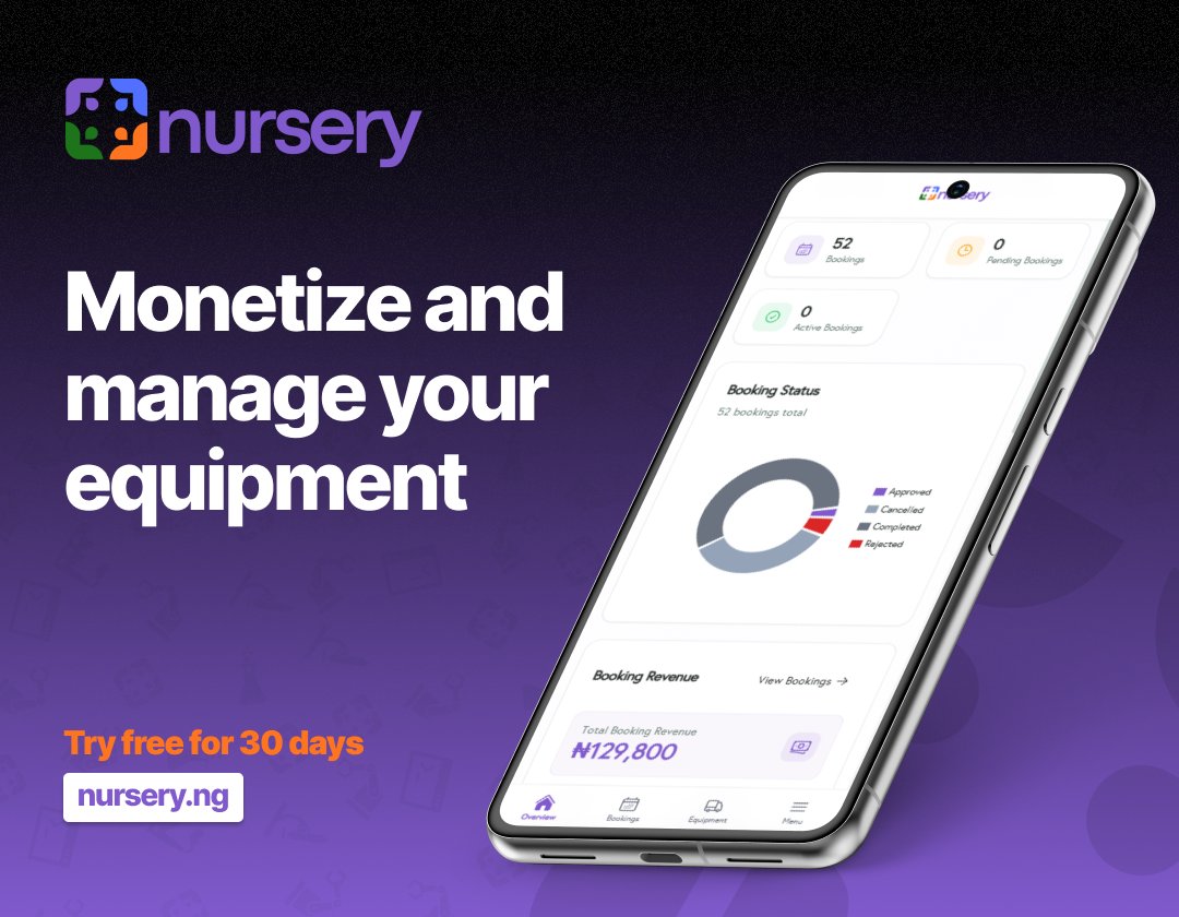NurseryNG's tweet photo. Monetize and manage your lab equipment with Nursery. https://t.co/ilflDgUwvi