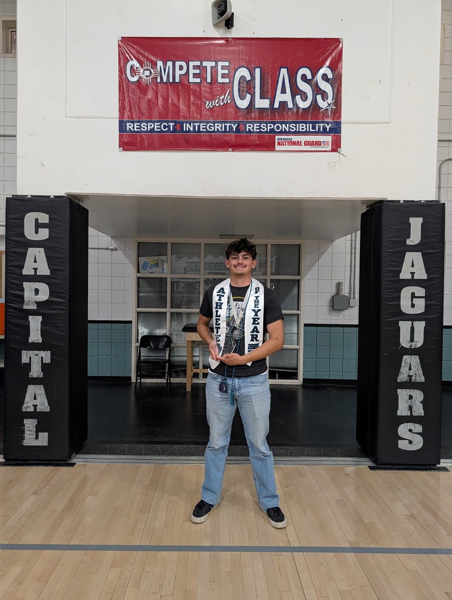 johnmikesalazar's tweet photo. Athlete of the Year. The ultimate culmination of a high school athletic career and we couldn't be more proud of you Niko. Nobody saw the early morning workouts and all the times you were putting in work with me or your brothers. Doing speed workouts on your own in the heat and in the cold. You put the extra work in before and after practices. You took your role as a leader and a role model seriously and always represented Capital and the programs you played for with class and pride. It's not easy being a coach's son but you never allowed outside perceptions define you, choosing instead to respond through hard work, discipline, and performance. People can say what they want but God blessed you with this honor because you did things the right way. I love you Cook.