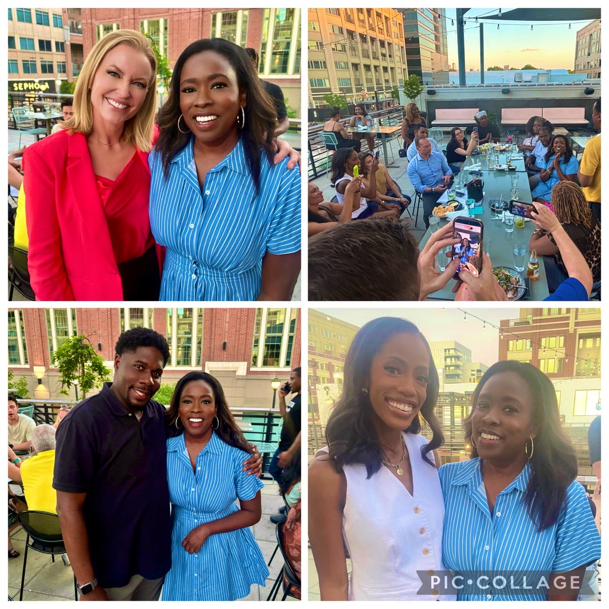 AudreyOnTV's tweet photo. Who gets THREE goodbye parties? 
This lady!
A big THANK YOU to my WSB favs and my family and friends who gathered over this month and a half to wish me the best. 
I adore y’all.
Thanks for pouring so much wisdom, inspiration, kindness, and laughter into me. 
My heart is full. 🫶🏾 https://t.co/4FHTMmsX7b