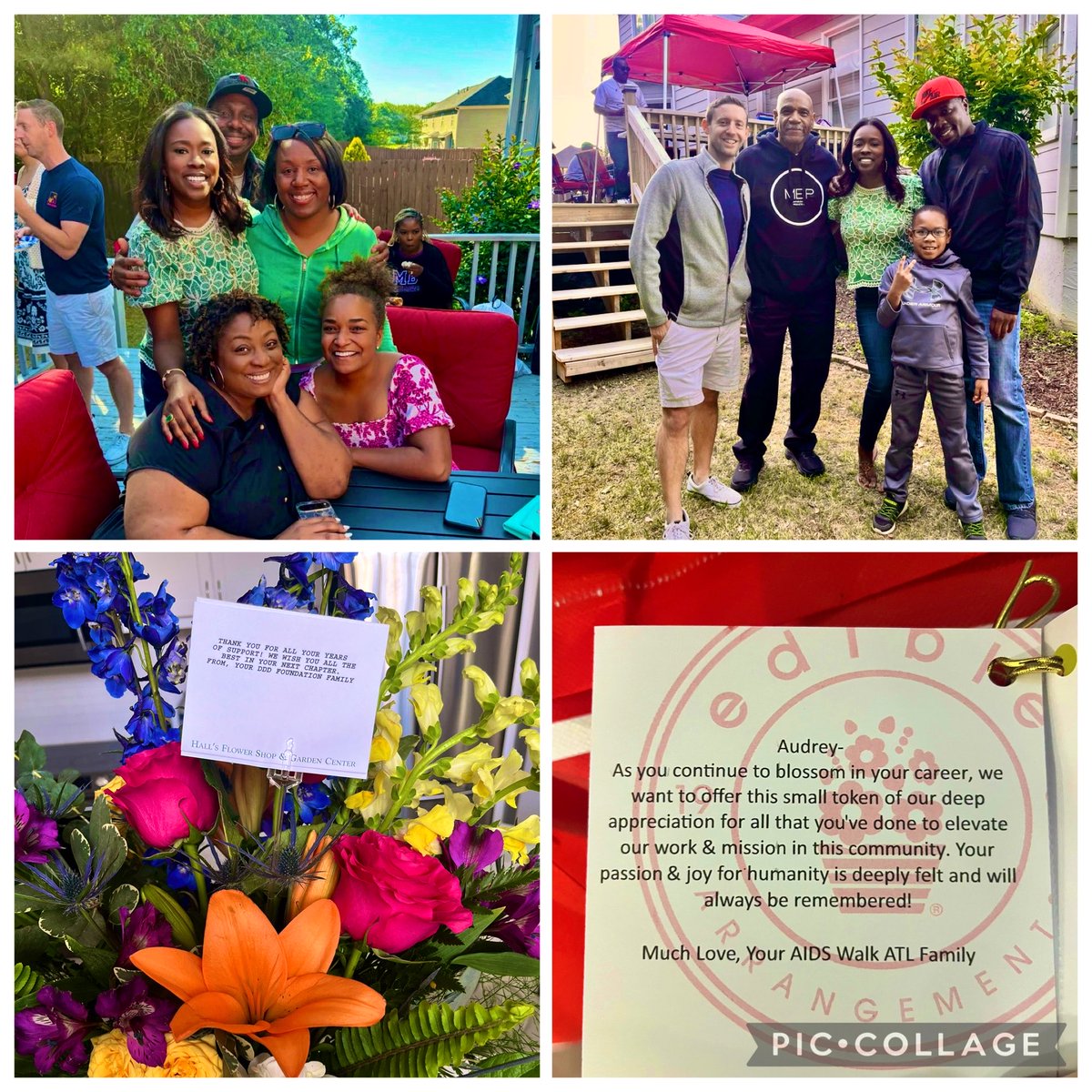 AudreyOnTV's tweet photo. Who gets THREE goodbye parties? 
This lady!
A big THANK YOU to my WSB favs and my family and friends who gathered over this month and a half to wish me the best. 
I adore y’all.
Thanks for pouring so much wisdom, inspiration, kindness, and laughter into me. 
My heart is full. 🫶🏾 https://t.co/4FHTMmsX7b