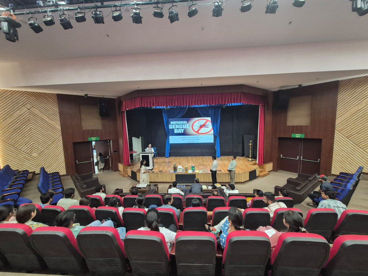 DirectorLHMC's tweet photo. On occasion of 11th National Dengue Day Dept of Community Medicine LHMC organized various Sensitization sessions for Doctors &amp; staff of LHMC on 15th &amp; 16th May on prevention &amp; control of Dengue in hospital. Public Awareness activities were also held in PHC Palam &amp; UHC Kalyanpuri. https://t.co/10R6xPUv69