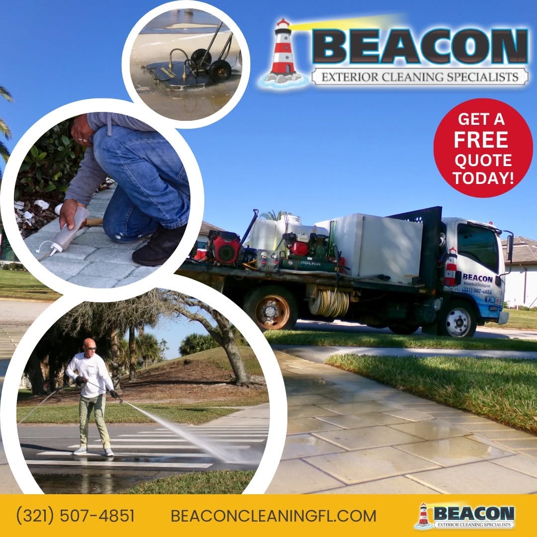 BeaconRoofClean's tweet photo. At Beacon Exterior Cleaning, we specialize in professional residential and commercial exterior cleaning across Central Florida.

Call (321) 507-4851 today for your FREE quote!
https://t.co/VbeK4smNiD

#CommercialCleaning #BuildingWash  #CurbAppeal #ProfessionalExteriorCleaning https://t.co/36pMSgYZpP