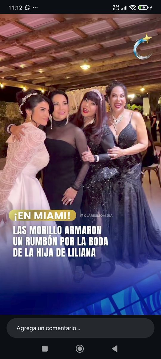 NorteValencia's tweet photo. Se casó en Miami la única nieta del Puma José Luis Rodríguez y Lila Morillo.
Compartió con figuras del espectáculo como Lupita Ferrer, Carolina Tejera, Lucho Borrego, Diveana. Lilibeth Morillo y su mamá Liliana Rodríguez #miami #panama #chile #paraguay #bogota #cdmx #madrid #lima https://t.co/xfxbTfxdTQ