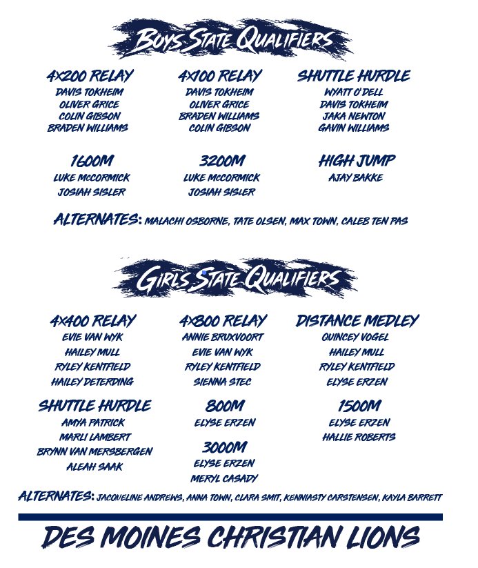 DMCAthletics's tweet photo. Lions fans,
Below the link for the state Track T-shirt. Deadline to order is: Monday 10am. https://t.co/EGhSeuzeOI https://t.co/fdpYWZBRSw