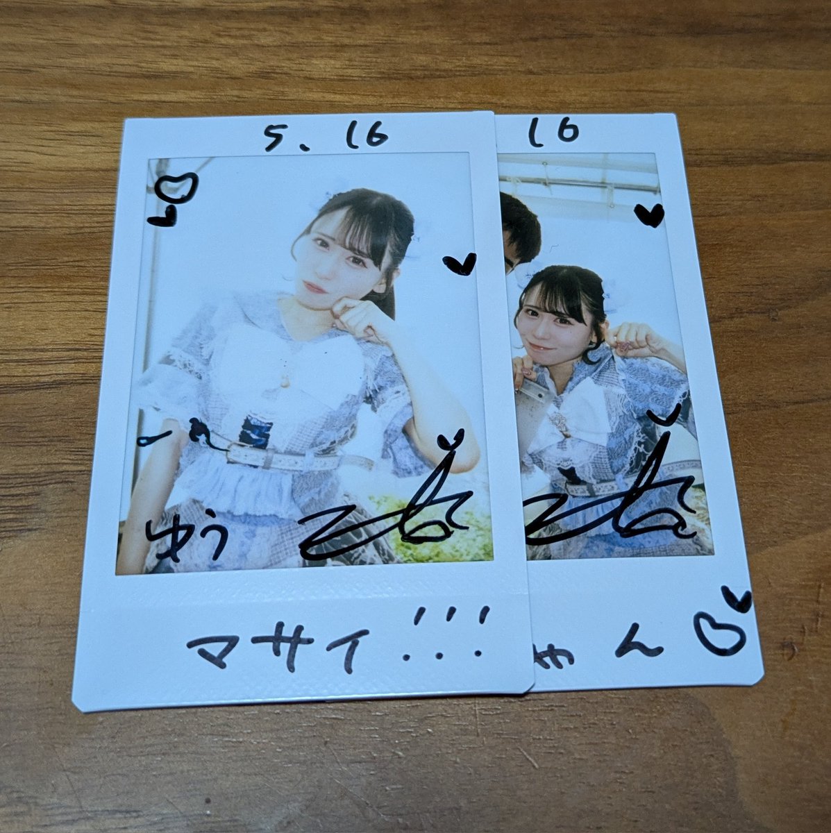 波響祭 紫音にーなさんのチェキ🤍🐱 猫耳にーなさんめちゃ可愛いー