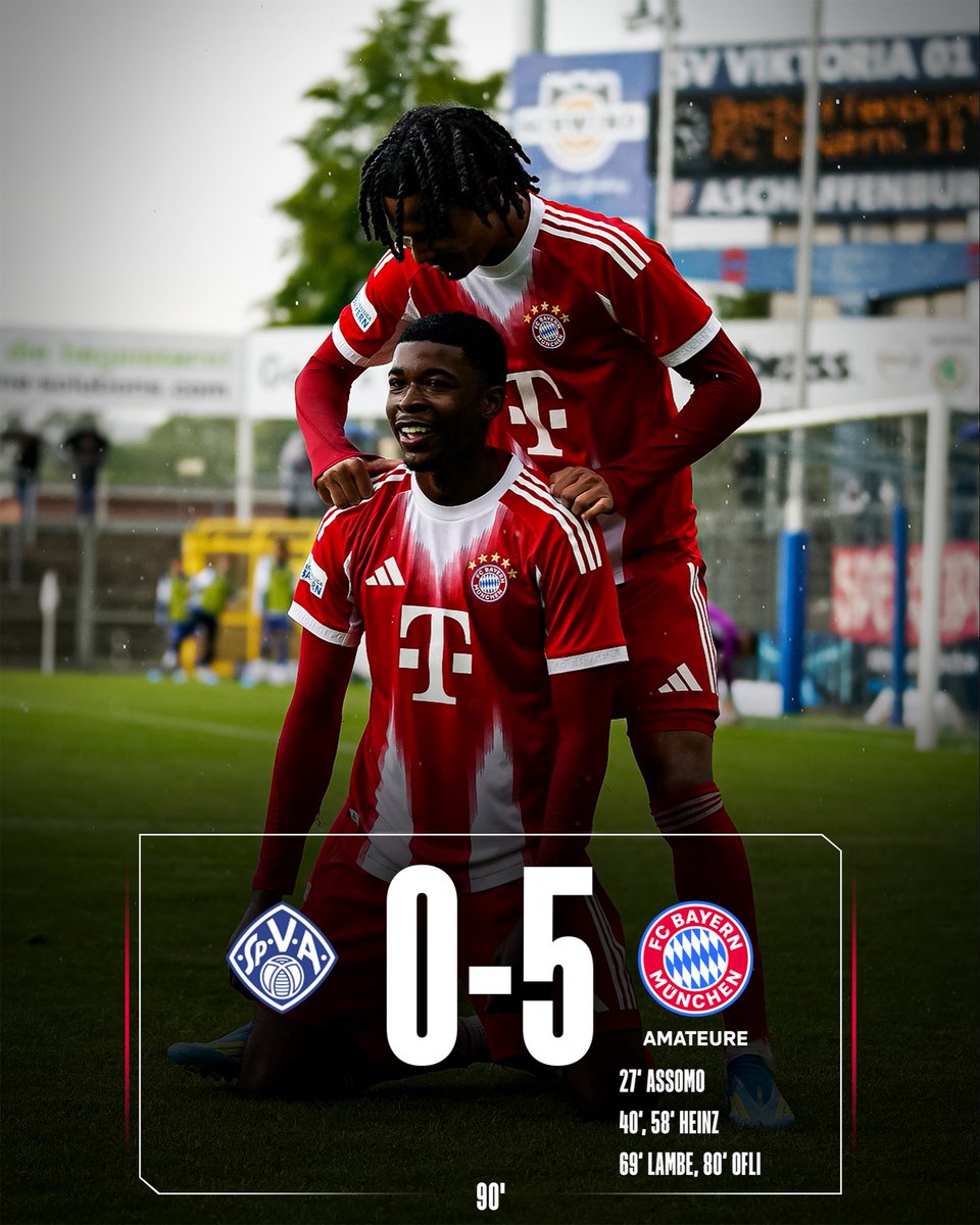 fcbayerncampus's tweet photo. 3 Punkte zum Saisonabschluss im letzten Spiel von Holger #Seitz als Trainer der #FCBAmateure. 🙌 https://t.co/d1ok8kp53Z
