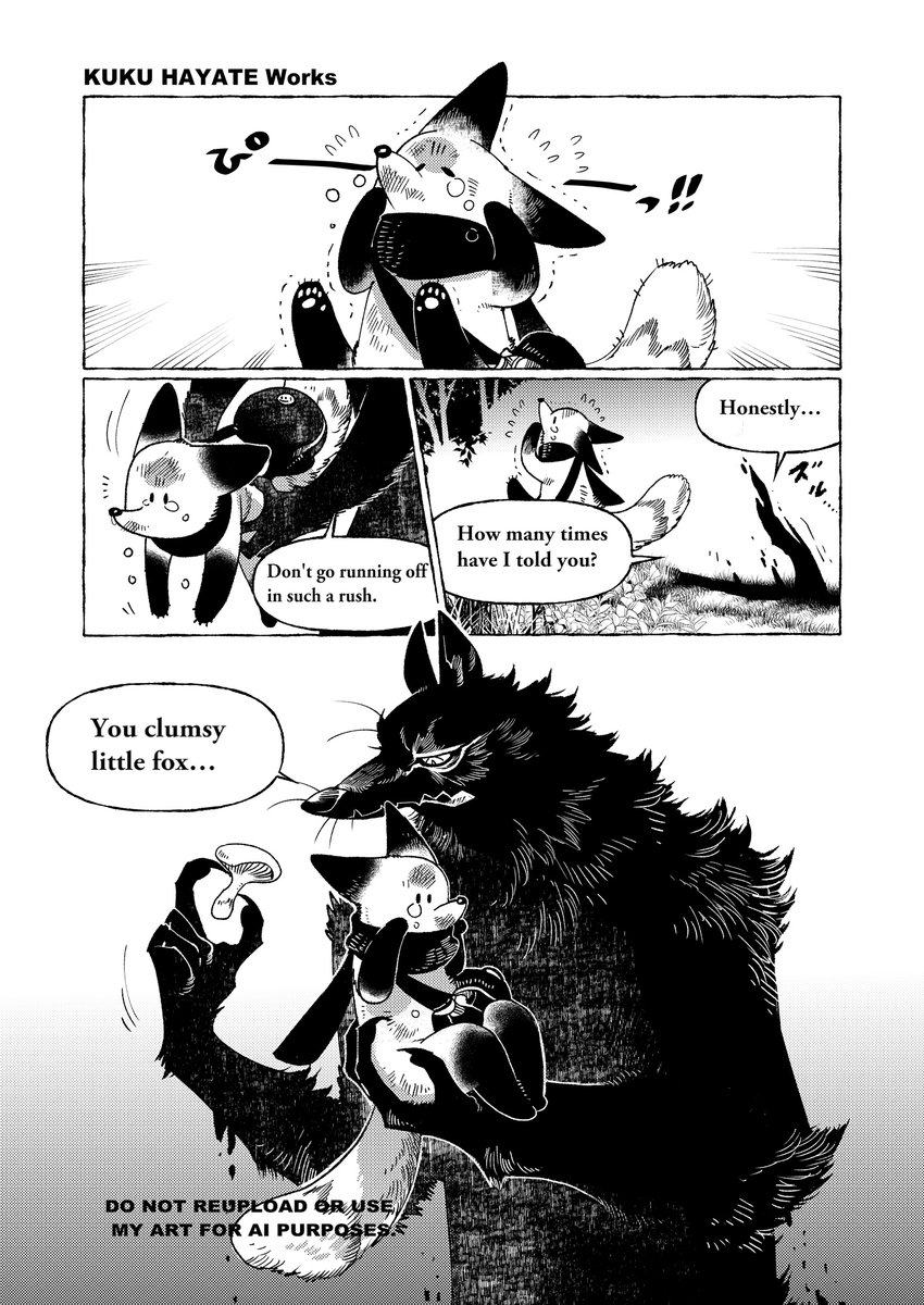 KukuHayate's tweet photo. English translation below🦊 https://t.co/tHd3lLHHLi