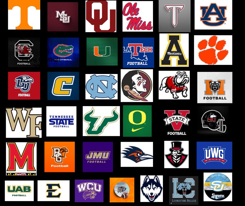 CoachWaggonerGT's tweet photo. 𝗧𝗵𝗮𝗻𝗸𝘀 𝘁𝗼 𝘁𝗵𝗲𝘀𝗲 𝘀𝗰𝗵𝗼𝗼𝗹𝘀 𝗼𝘃𝗲𝗿 𝗹𝗮𝘀𝘁 𝘁𝘄𝗼 𝘄𝗲𝗲𝗸𝘀 𝗳𝗼𝗿 𝗰𝗼𝗺𝗶𝗻𝗴 𝘁𝗼 𝗿𝗲𝗰𝗿𝘂𝗶𝘁 𝗼𝘂𝗿 𝗕𝗹𝗼𝘂𝗻𝘁𝘀𝘁𝗼𝘄𝗻 𝗧𝗶𝗴𝗲𝗿𝘀. 𝗟𝗼𝗼𝗸 𝗳𝗼𝗿𝘄𝗮𝗿𝗱𝗲𝗱 𝘁𝗼 𝗵𝗮𝘃𝗶𝗻𝗴 𝘀𝗲𝘃𝗲𝗿𝗮𝗹 𝗺𝗼𝗿𝗲 𝗮𝘁 𝗼𝘂𝗿 𝘀𝗰𝗿𝗶𝗺𝗺𝗮𝗴𝗲 𝗠𝗼𝗻𝗱𝗮𝘆 𝗻𝗶𝗴𝗵𝘁. 𝗪𝗲 𝗺𝗮𝘆 𝗯𝗲 𝗮 𝘀𝗺𝗮𝗹𝗹 𝘁𝗼𝘄𝗻 𝗯𝘂𝘁 𝗳𝗿𝗼𝗺 𝗰𝗼𝗮𝘀𝘁 𝘁𝗼 𝗰𝗼𝗮𝘀𝘁 𝘁𝗵𝗲𝘆 𝗸𝗻𝗼𝘄 𝘄𝗵𝗲𝗿𝗲 𝗕𝗟𝗢𝗨𝗡𝗧𝗦𝗧𝗢𝗪𝗡 𝗶𝘀…. 𝗜𝘁’𝘀 𝗝𝘂𝘀𝘁 𝗗𝗶𝗳𝗳𝗲𝗿𝗲𝗻𝘁 𝗛𝗲𝗿𝗲… #𝗢𝘂𝘁𝗪𝗼𝗿𝗸𝗘𝘃𝗲𝗿𝘆𝗯𝗼𝗱𝘆 #𝗡𝗲𝘅𝘁𝗟𝗲𝘃𝗲𝗹𝗧𝗶𝗴𝗲𝗿𝘀 🐅 @HallTechSports1 @PrepRedzoneFL @AdebanjiBamide1 @4quartersonline @KWPRecruiting @cyionsmith5 @CoachYe_ @justcurt_ @christan1martin @AadenW2027 @JordanBaker22_ @Kayinmartin2027 @Tylan_walk3r @OmarionDawson @JadenF_1K @tracehathaway65 @bradwaggoner10 @bigbabyjones @FLgridironpreps @FlaHSFootball @Andy_Villamarzo @BrandonHuffman