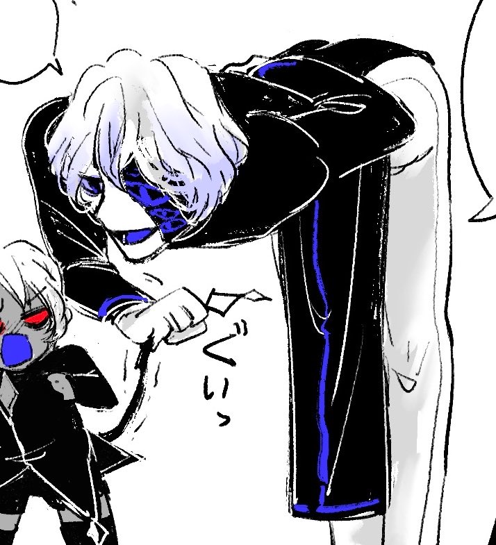 好きな色(黒、白、青)で構成されて私的ヘキ詰め込みすぎてもうおしまいです 