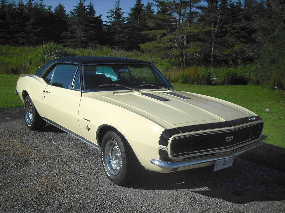 ClassicInd's tweet photo. Adolphe Comeau sent us this photo of his '67 Camaro. That Butternut Yellow paint really suits this car — nice ride, Adolphe! #Chevy #Camaro #classiccar #restoration #ClassicIndustries https://t.co/pcBQjPSC7S