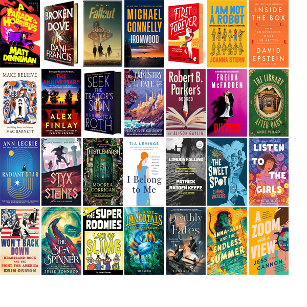smrld's tweet photo. This week the Six Mile Regional Library District has 50 new books and one new movie.  New items include A Parade of Horribles, Broken Dove, Fallout Season 2, Ironwood, First and Forever, I Am Not a Robot, Inside the Box, Make Believe, and The Anniversary. https://t.co/Q5TVx0WsVu https://t.co/pu1MsHaXlM