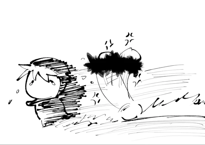 やぐさんに修正されてやたら卑猥になったらくがき😡 