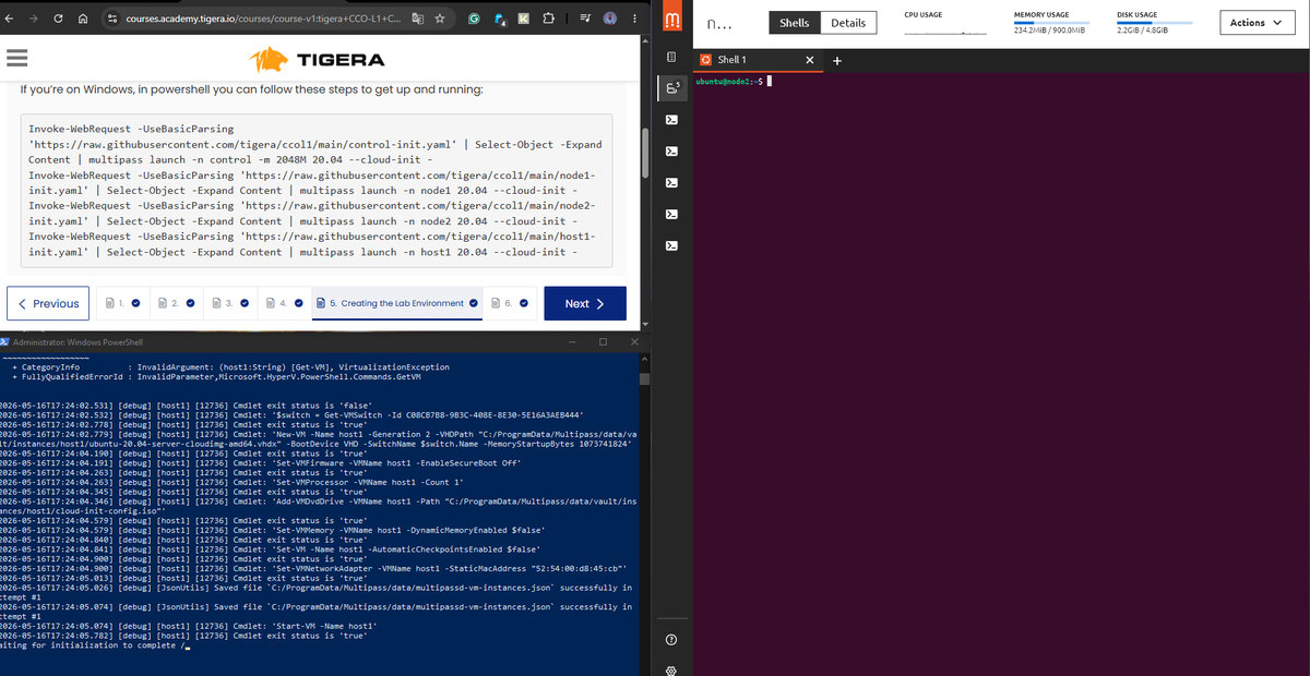 ogembo_godfrey's tweet photo. No @premierleague matches, let's do some CNI with @tigeraio on @projectcalico with @Canonical #multipass on @Windows . Just me and kubectl. #k8s https://t.co/4RmqyySQzh