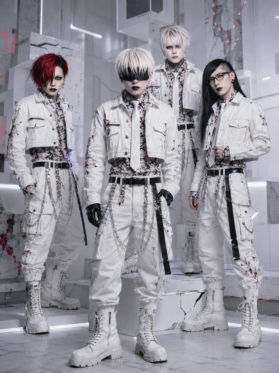 stn_aicreator's tweet photo. #FAULTLINE 新作🥼
De:LIRIUM全員で着てみました😈✨
作業に戻ります https://t.co/SzIvAjyUv6