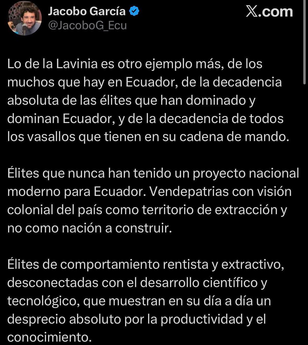 José Rafael Arcentales Mesías tweet media