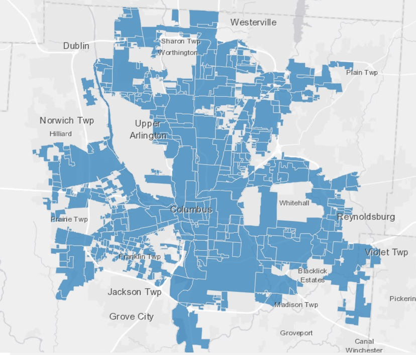 arne__ness's tweet photo. it's bc munis incorporated around them, blocked their ability to annex land, and siphoned off their tax bases into rich enclaves. one of the legacies of white flight. columbus OH is a famous counterexample - used muni utilities to force annexation and now almost has 1 million pop https://t.co/8L4YTaY8dZ
