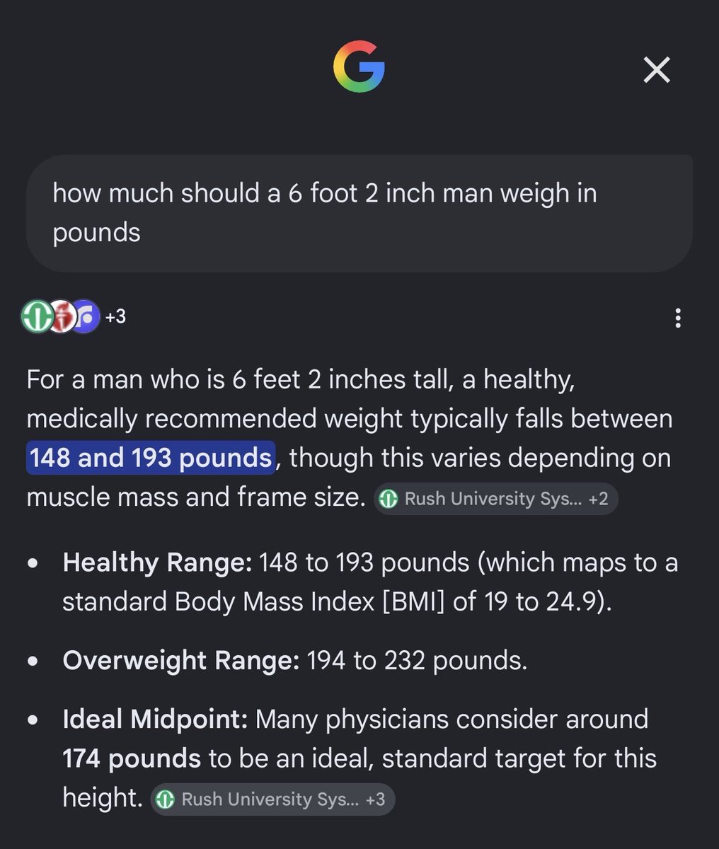 madmax_49's tweet photo. At 191 lbs. I realized I am no longer officially overweight anymore according to Dr’s recommended charts, which I feel are very unfair by the way. But I am now considered “normal” 😂

But brace yourself… The ideal recommended weight according to many physicians is 174. https://t.co/lJrnCIAWdI