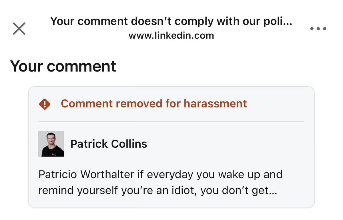 Patrick Collins tweet media
