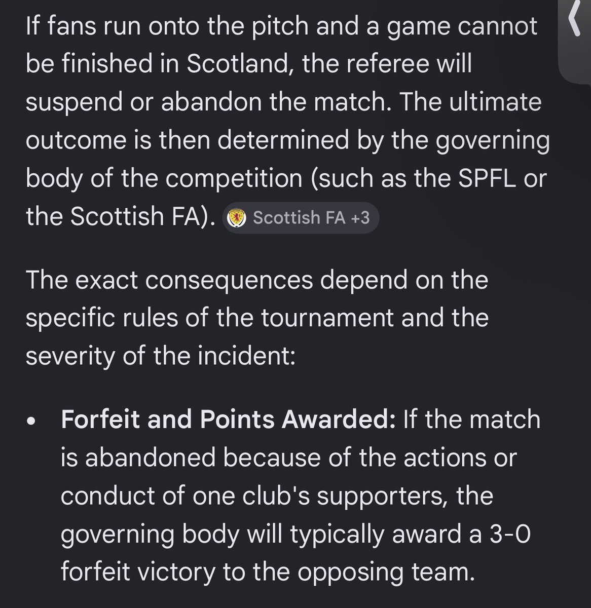 NaeBull's tweet photo. If Hearts FC pursue the rulebook with @ScottishFA, the ScottishFA will not have legal grounds to throw out the rulebook. The game did not complete it's allocated time.

This is an opening for @JamTarts #HeartsFC. https://t.co/Kj5P4iSs1E