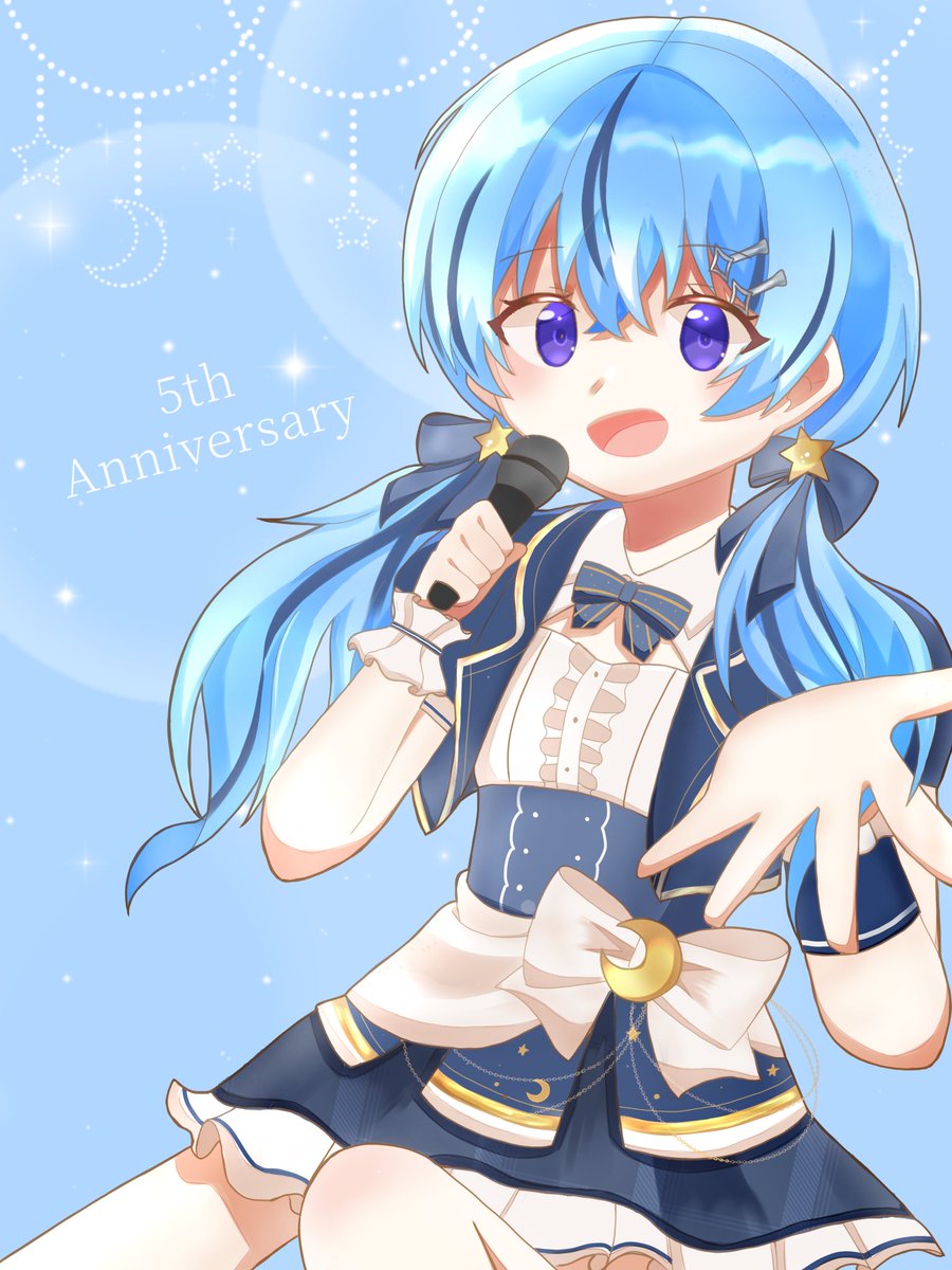 hailu__81's tweet photo. 活動5周年だよ〜！🎈🩵🩵
毎年言ってる気がするけど始めた時は本当に5年も続けられると思ってなかった🥹
今もこうして元気に自分のペースで活動続けられてるのはいつも私の歌を聴いてくれるみんなのおかげ😖✨

5年間ありがとう、6年目もよろしくね( ; ; )♡
お歌は初投稿日の6.30に出すから待ってて😉 https://t.co/3G7Y2BW8jk