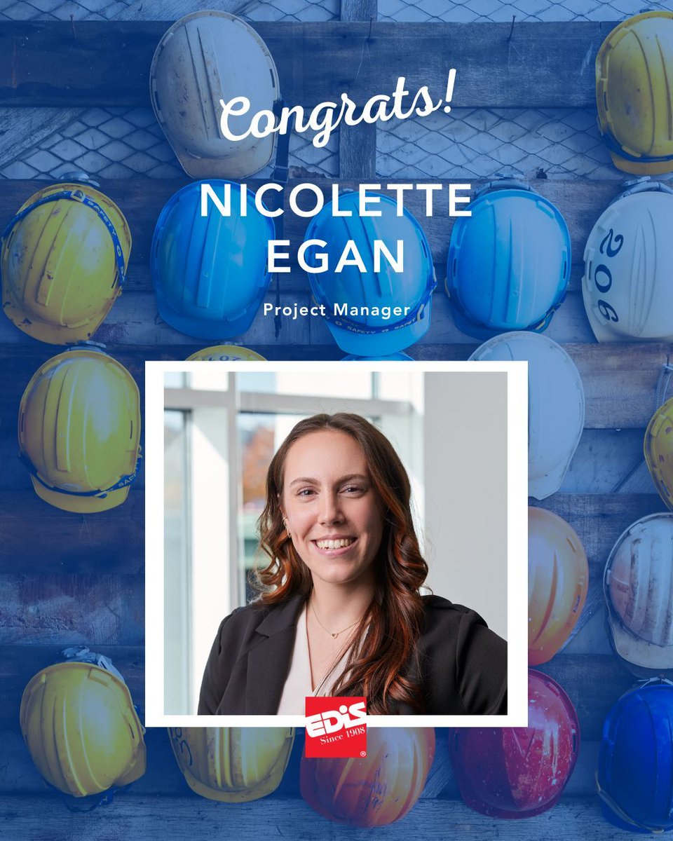 EDiSCompany's tweet photo. 🎉 Happy Work Anniversary, Nicolette Egan! 🎉 Nicolette brings a thoughtful combination of engineering expertise, construction knowledge, &amp; people-first leadership to every project. We’re grateful for the steady impact she makes across EDiS.

#MilestoneMoment #WorkAnniversary https://t.co/L1ZxYd7nG6