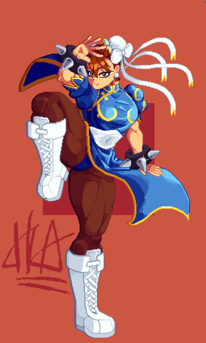 thehunterAZ's tweet photo. Chun-Li Fanart!

#pixelart #digitalart #ドット絵 #fanart #streetfighterfanart https://t.co/8Qt9VNNgJV