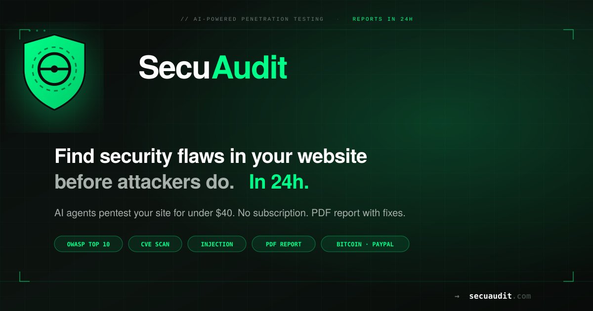 Secuaudit tweet media