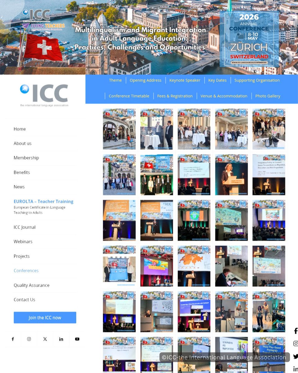 ICClanguages's tweet photo. #ICCLanguagesConference2026 🇨🇭
📸 𝗣𝗵𝗼𝘁𝗼 𝗚𝗮𝗹𝗹𝗲𝗿𝘆
​Still buzzing from the incredible energy in Zurich! ​Head over to the gallery to find your favorite memories, share them with your network and keep the fantastic conversations going. 
@DrTerryLamb @FIPLV @ATEE_Brussels https://t.co/vhltCVDj17