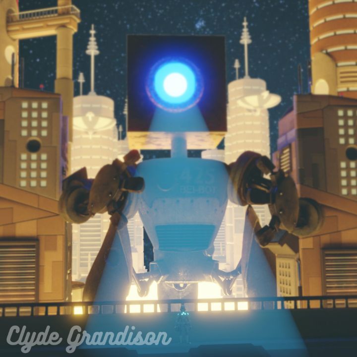 ClydeGrandison's tweet photo. Art of the Day! "Robot Spotted". Buy at: https://t.co/Isy1Jf7HuJ https://t.co/sITTbCq6Kn