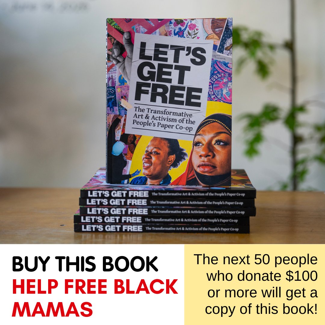 Phillybailout's tweet photo. We still have 35 copies of @peoplespaperco_op 's book Let's Get Free. The book documents their work from 2014-2024 including their contributions to Black Mama's Bail Out. The first 50 folk who donate $100 or more will reserve a copy. Reserve your copy at https://t.co/nuTmgwINBO https://t.co/lFKo08Esmg
