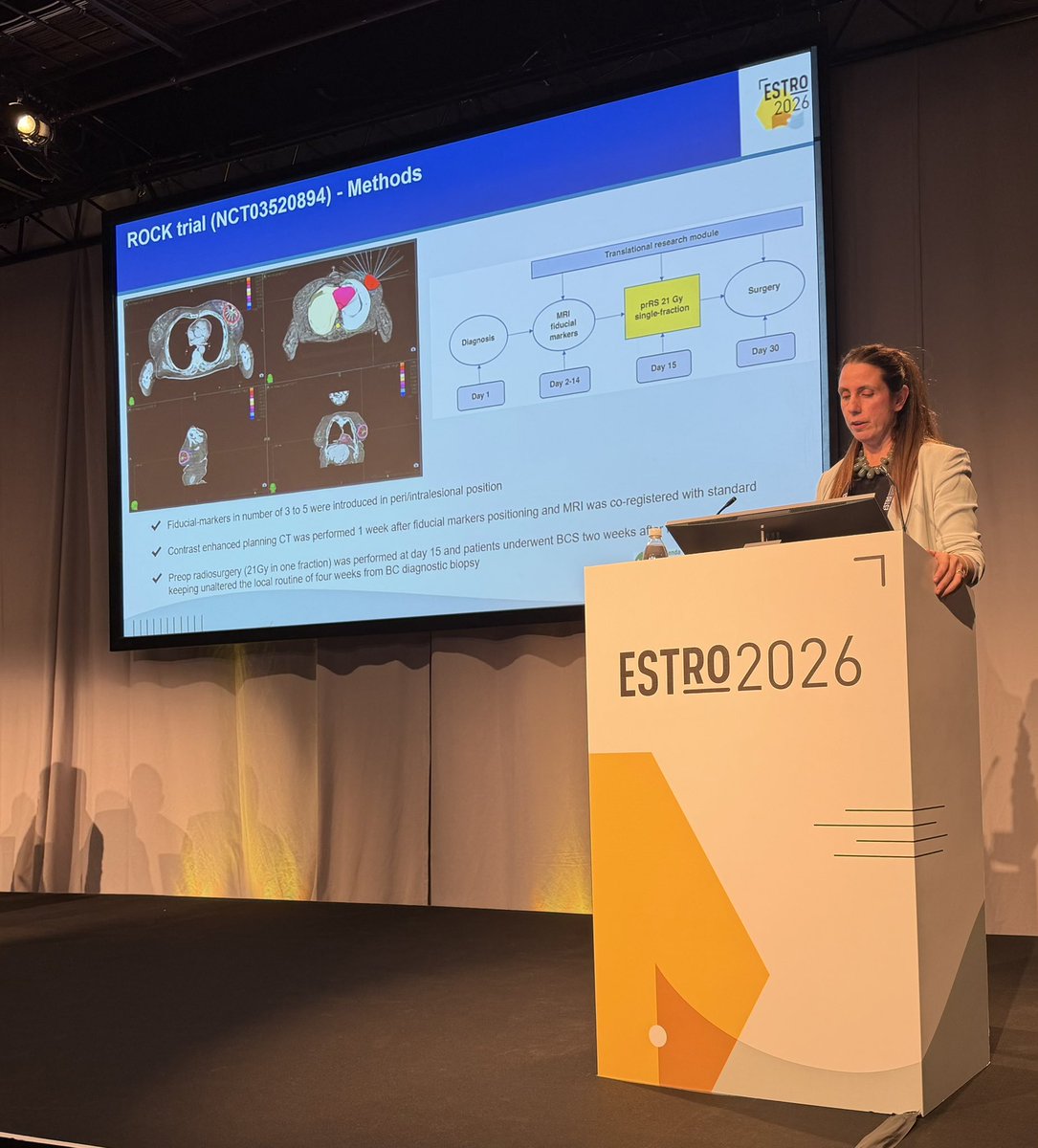 _ShankarSiva's tweet photo. #ESTRO26 - learned some cool things @Accuray symposium; some really novel uses of pre-op Cyberknife in #breastcancer. Exciting times for shorter, faster breast #radiotherapy #bcsm - and 🤗always valuable to hear @SbrtSean talk on #prostatecancer #radonc https://t.co/b6wJvlHEBu