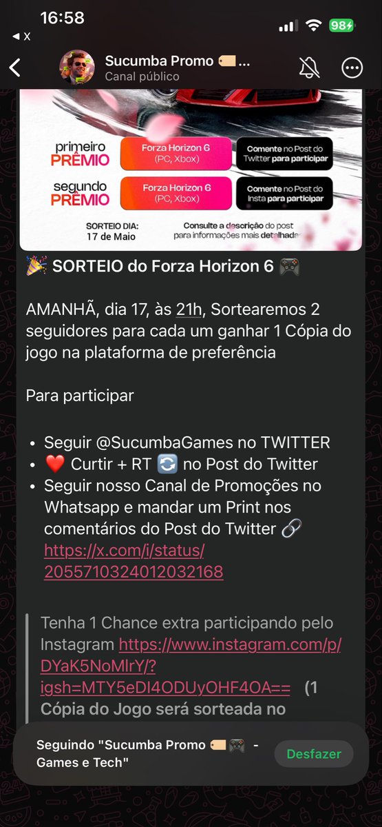 jgtaaq's tweet photo. @SucumbaGames aceito Forza na steam :P https://t.co/qZLu2D80i8