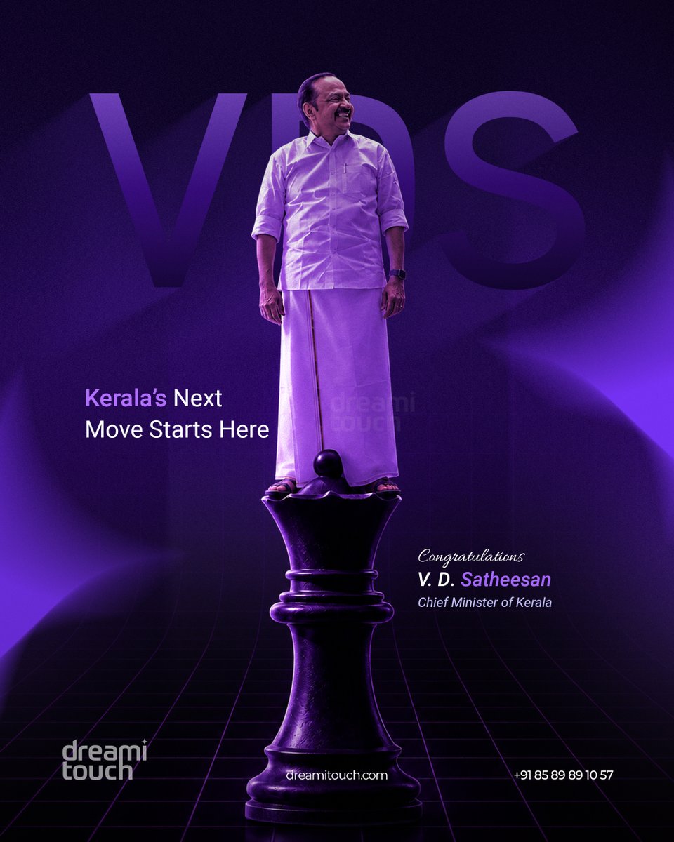 Dreamitouch1's tweet photo. Kerala’s Next Move Starts Here.

@vdsatheesan  Chief Minister of Kerala

@incindia #kerala #vdsatheeshan #dreamitouch https://t.co/J5G7lZg8sf