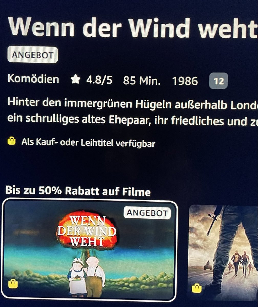 BolzVon's tweet photo. WTF @PrimeVideo   Komödie? https://t.co/kvXoDkNVfJ