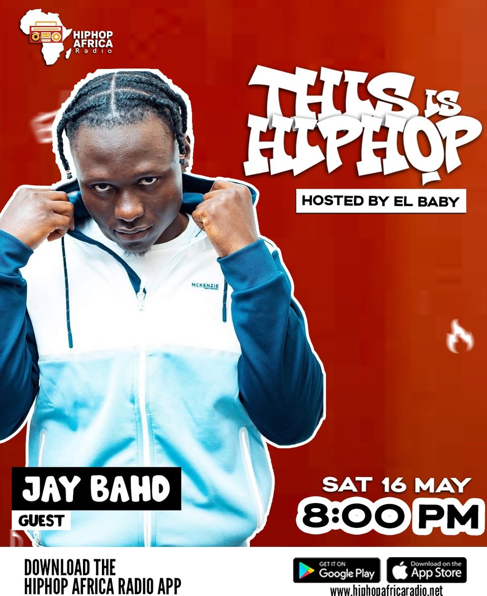 Hiphopafricaa's tweet photo. We have the finest artists joining us in the studio today— @Lhord_Verses and @JayBahd1
Tune in to This Is Hip Hop with your coolest host @elbabytweets at 7:00 PM GMT. Don’t miss the exciting discussions and incredible music.
https://t.co/bqgOyFnwOL
#ThisIsHipHop #LiveNow https://t.co/d35IgxfuRz