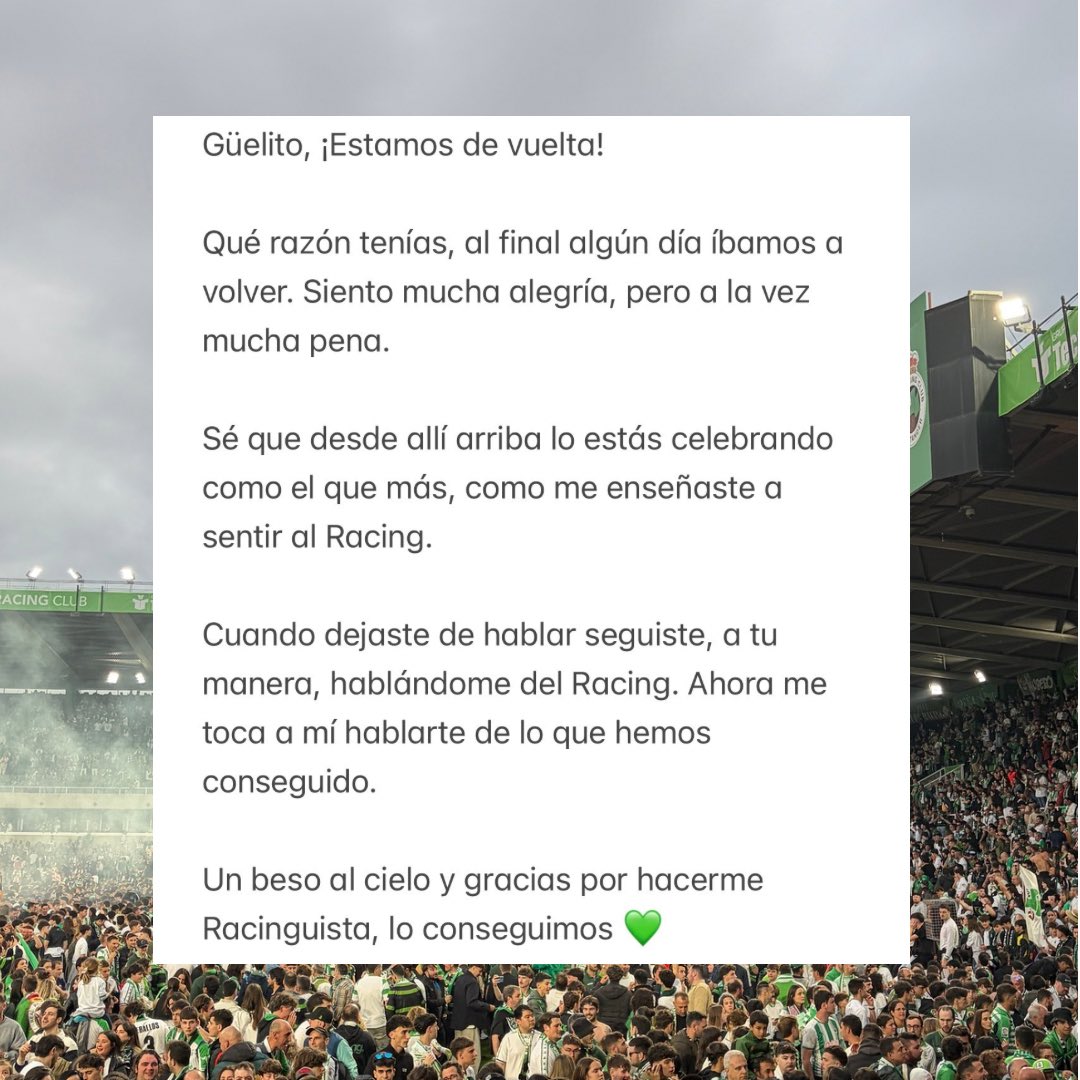 Un tío del Racing tweet media