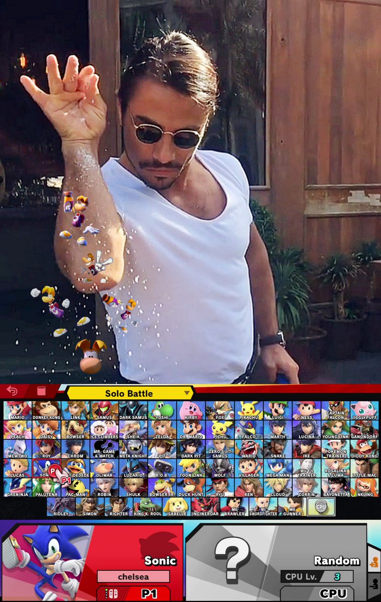 RaymanForSmash's tweet photo. The perfect Smash roster needs only one simple ingredient 😌 https://t.co/BhI2nuL13k