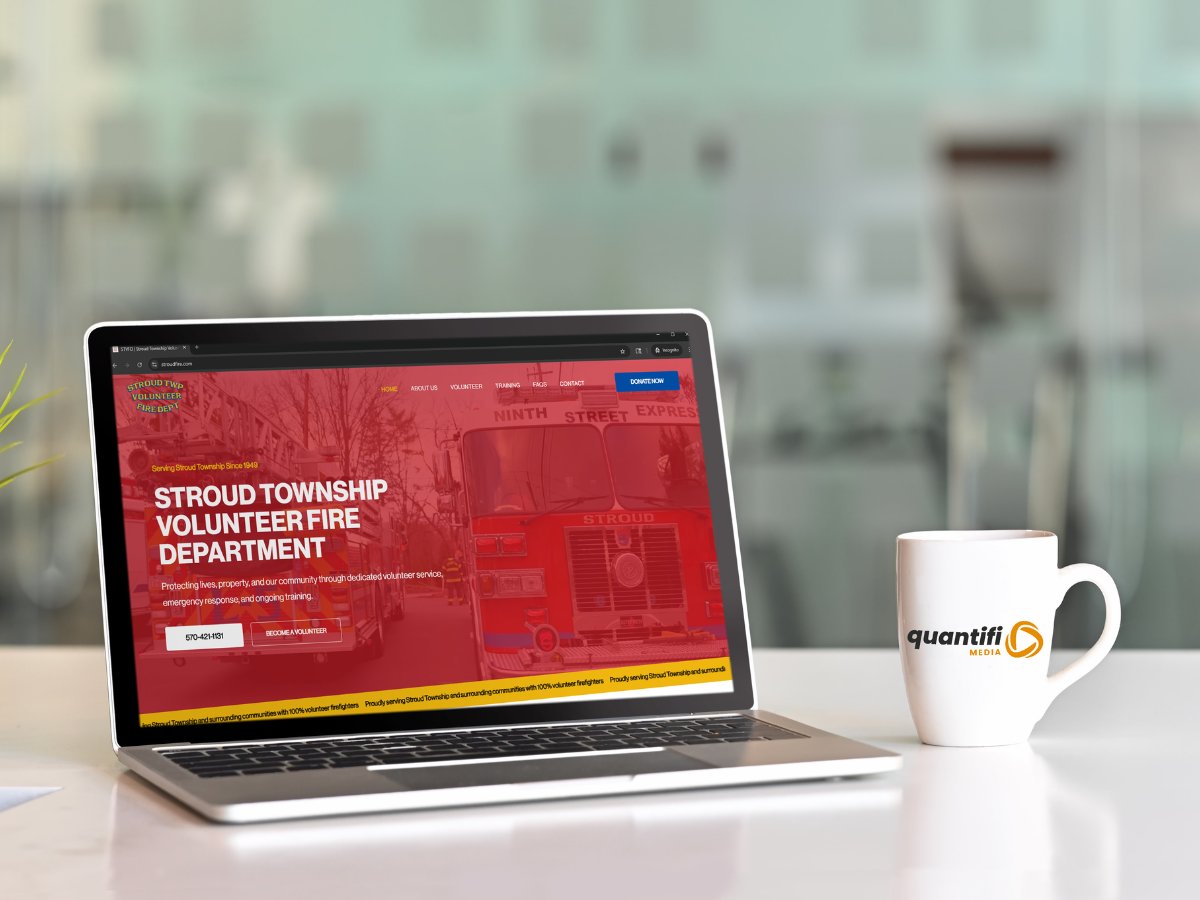 quantifimedia's tweet photo. Big shoutout to Stroud Township Volunteer Fire Department on the launch of their new website! 🚒
https://t.co/6aXffjAFjU https://t.co/Dq2rX9UUyL