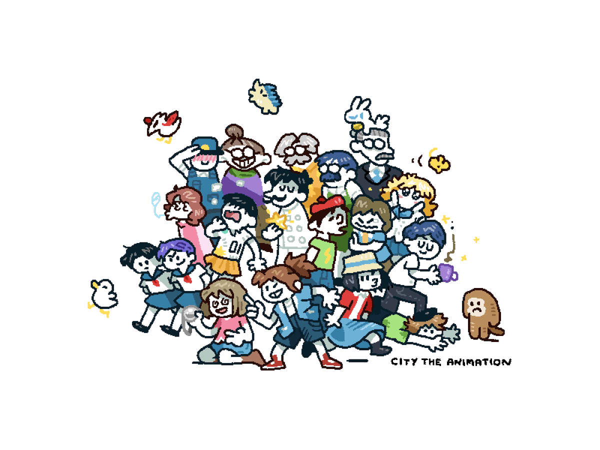 haveneuh2's tweet photo. CITY the animation‼️💖✨ https://t.co/KtJG5cIhDP