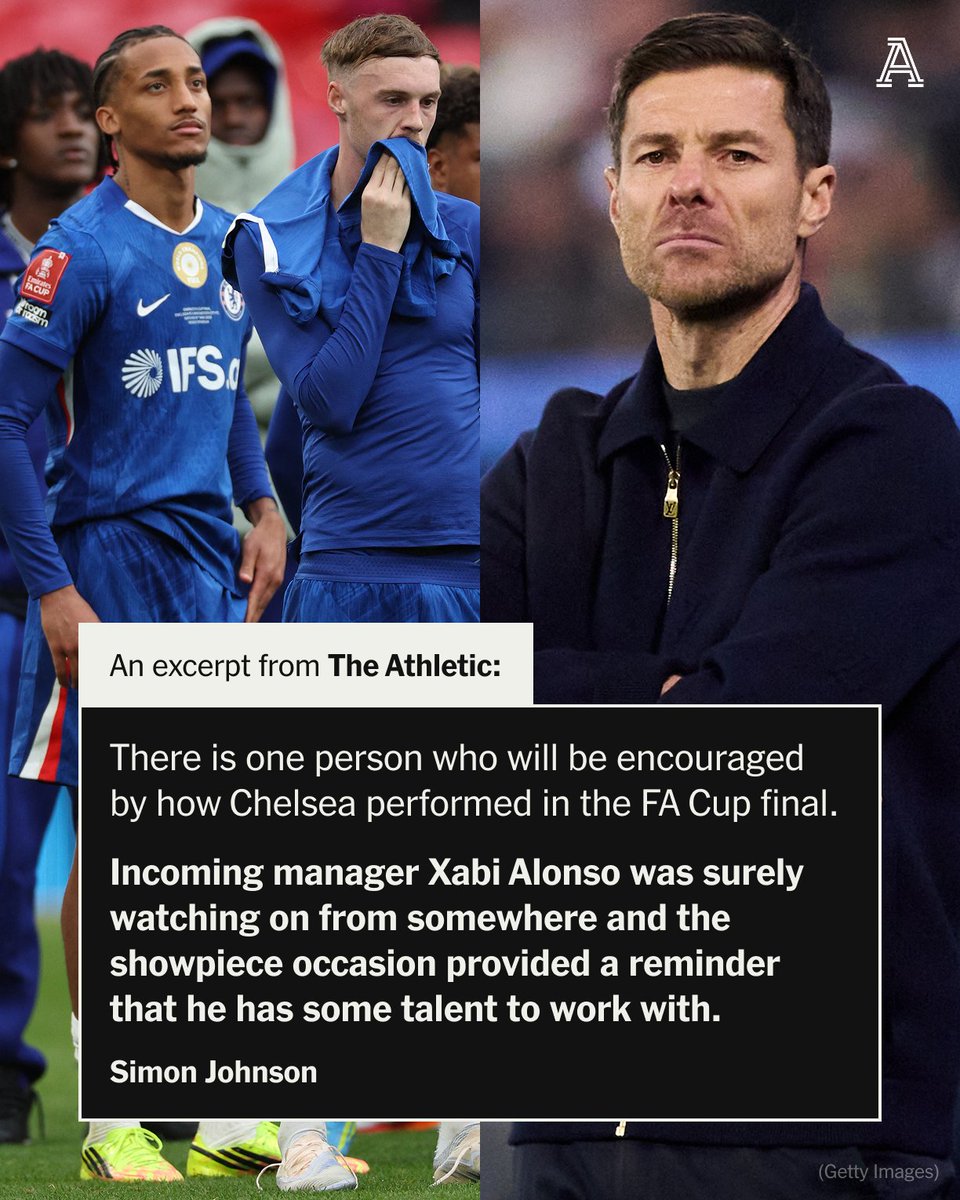 TheAthleticFC's tweet photo. Xabi Alonso's appointment as manager rather than head coach is significant ahead of an important summer transfer window for Chelsea.

Their FA Cup performance also showed there are already some talented players to work with.

✍️ @SJohnsonSport 

🔗 https://t.co/QeM3HwgGtI https://t.co/rtxCmCls6K