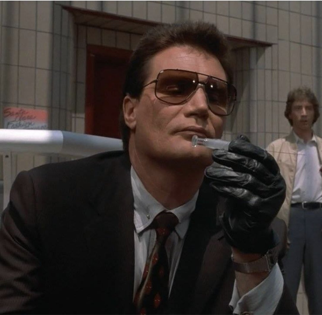 pauldavidson's tweet photo. I was this many years old when I realized the villain Mr. Igoe in INNERSPACE is the same actor as the villain Wes from ROAD WARRIOR.

Who knew! https://t.co/xfVVx4YIaZ