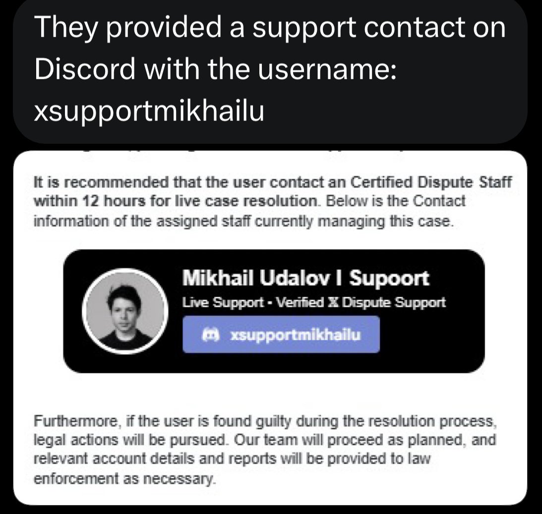 LDelsoll's tweet photo. If you receive a message saying someone “accidentally reported your X/Twitter account for fraud/scams” and asks you to contact support, verify your account, or message a specific person, it’s a scam.

These messages are sent from hacked or compromised accounts to trick you into giving away your login details or getting your account stolen too.

Do NOT click links, do NOT contact random “support” accounts, and never share verification codes or login information. Report and block the sender instead.