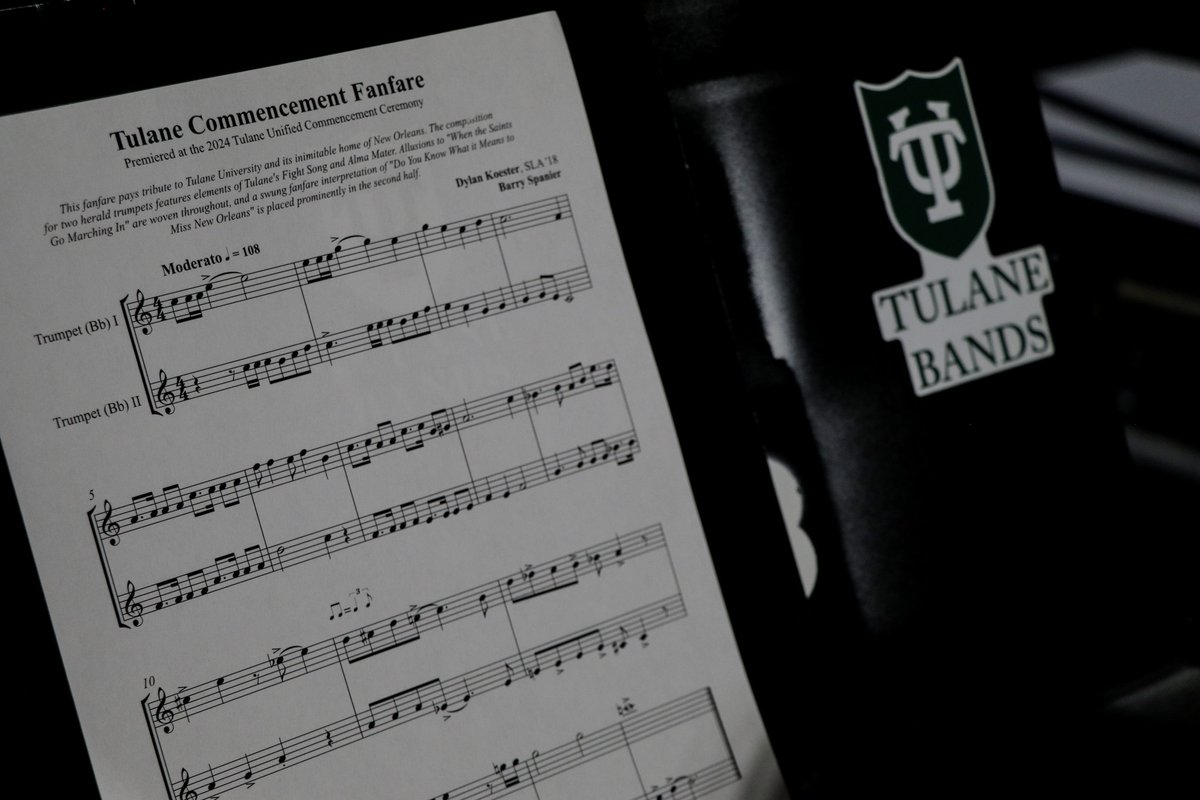 tulanealumni's tweet photo. Pomp and Circumstance

We're ready to see the tassels switched from right to left, degrees conferred, and the loudest ROLL WAVE that will make your ears ring. Proud of all of our @Tulane grads, and we'll see you at @CaesarsDome very soon!

🎓: https://t.co/wXhh70ZSao
#Tulane2026 https://t.co/qxusFy0QaD