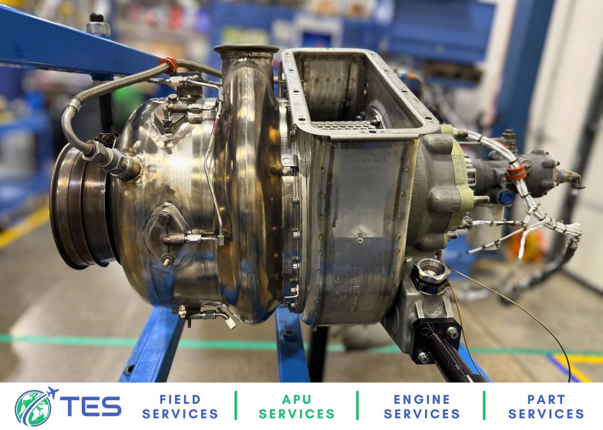 TESService's tweet photo. TES has the APU solutions. Owning the world’s largest business aviation APU rental bank, expert repairs, and seamless exchanges...

Check out more on our LinkedIn: https://t.co/fvxAy3FCWp

#TES #businessaviation #bizjet #avgeek #APUServices https://t.co/OpzVOB49jy
