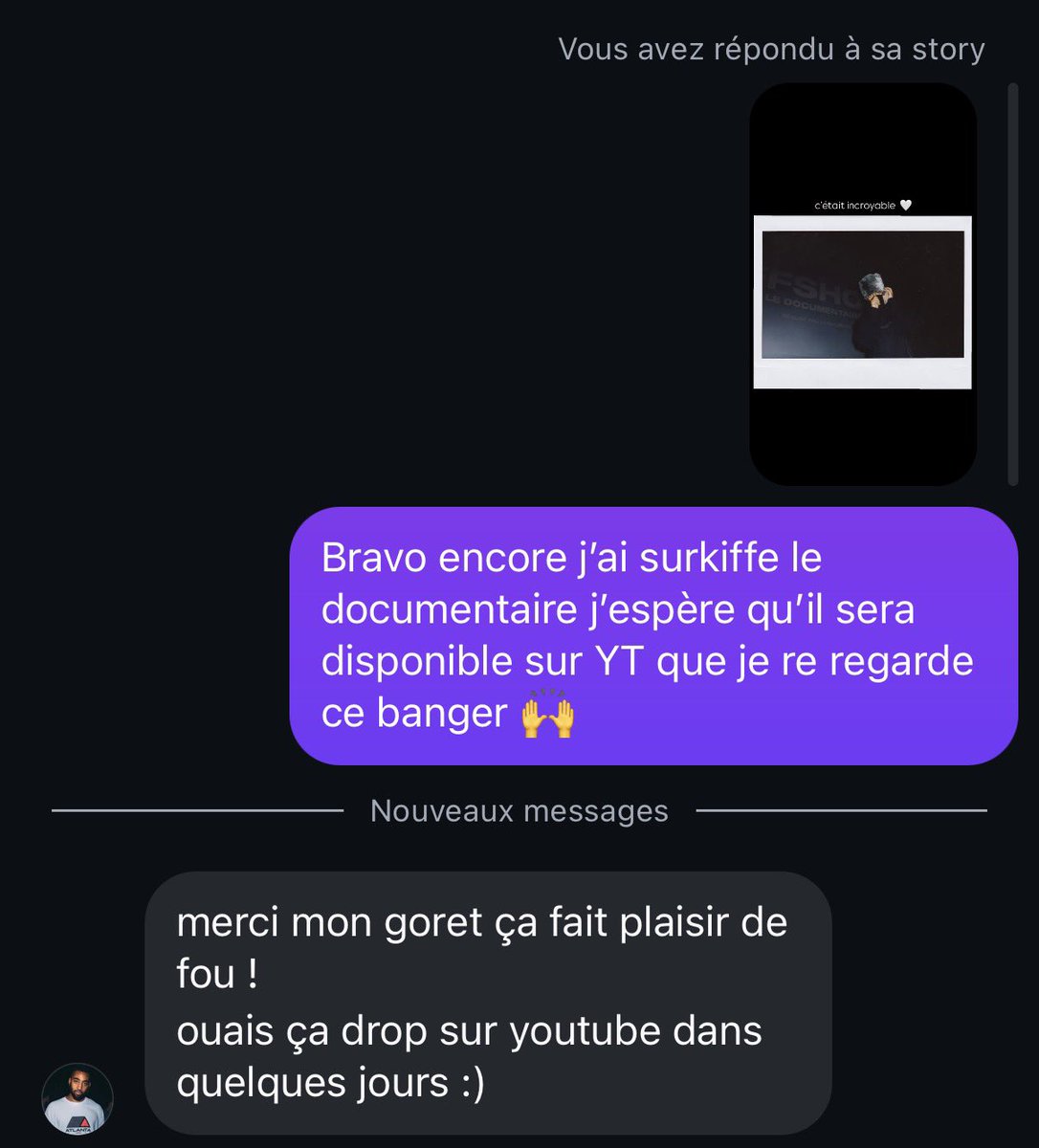 JuJux_fr's tweet photo. J’vous drop ça, pour ceux qui ont pas pu aller au cinéma vous allez aussi pouvoir profiter du documentaire !! https://t.co/Ram9ZgafBQ