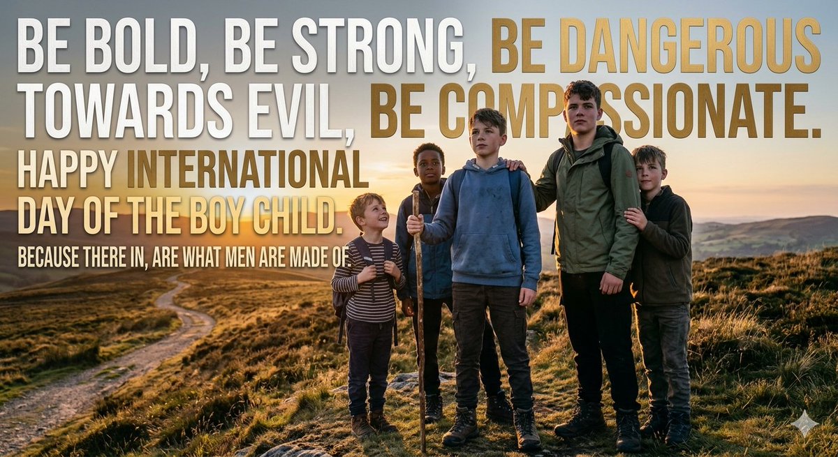 Eben_Walter's tweet photo. #internationaldayoftheboychild. #bebold. #bestrong https://t.co/aypuF7h8KI