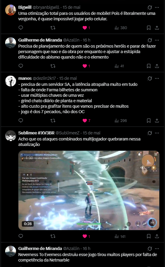 7DSOriginBrasil's tweet photo. 🗣️ CHECK DE CAMPO: O PESO DA COMUNIDADE

A resposta ao nosso chamado foi massiva. Lemos cada relato e já estamos mapeando os pontos críticos, desde a otimização que está derrubando os jogadores do Mobile, até a escassez irreal de Fragmentos Estelares e a economia punitiva de craft.

🔗 O plantão da staff e será segue compilando tudo no nosso Discord. Cola lá para somar na discussão: (Link na Bio).

📋 PRÓXIMO PASSO: FOCO EM SOLUÇÕES
Nós vamos montar um dossiê completo e organizado com todos esses dados para fazer a nossa cobrança à Netmarble. Mas agora precisamos ir além do reporte de bugs. Queremos as suas melhores ideias para salvar o estado do jogo, exemplos:

• O que precisa mudar urgente no farm diário e no drop dos chefes?
• Como ajustar a economia de ouro e o custo de upgrade de personagens?
• Quais funções de Qualidade de Vida (QoL) e mecânicas salvariam a sua gameplay?

🎯 CONTINUE O MOVIMENTO
Deixe o RT e o Like na postagem original para essa frente continuar ganhando tração. Responda lá com as suas sugestões de melhoria. Quanto mais volume e dados estruturados tivermos, mais peso o servidor terá nessa cobrança.

🧭 O Portal 7DSO Brasil segue organizando a base para que a nossa voz não seja ignorada.

#7DSO #7DBR #Feedback #Netmarble #NanatsuNoTaizai #GamingCommunity #Gacha #RPG #7DSOrigin
